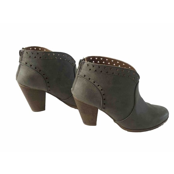 Quipid Sage Green Ankle Boots Size 8 - Picture 4 of 11